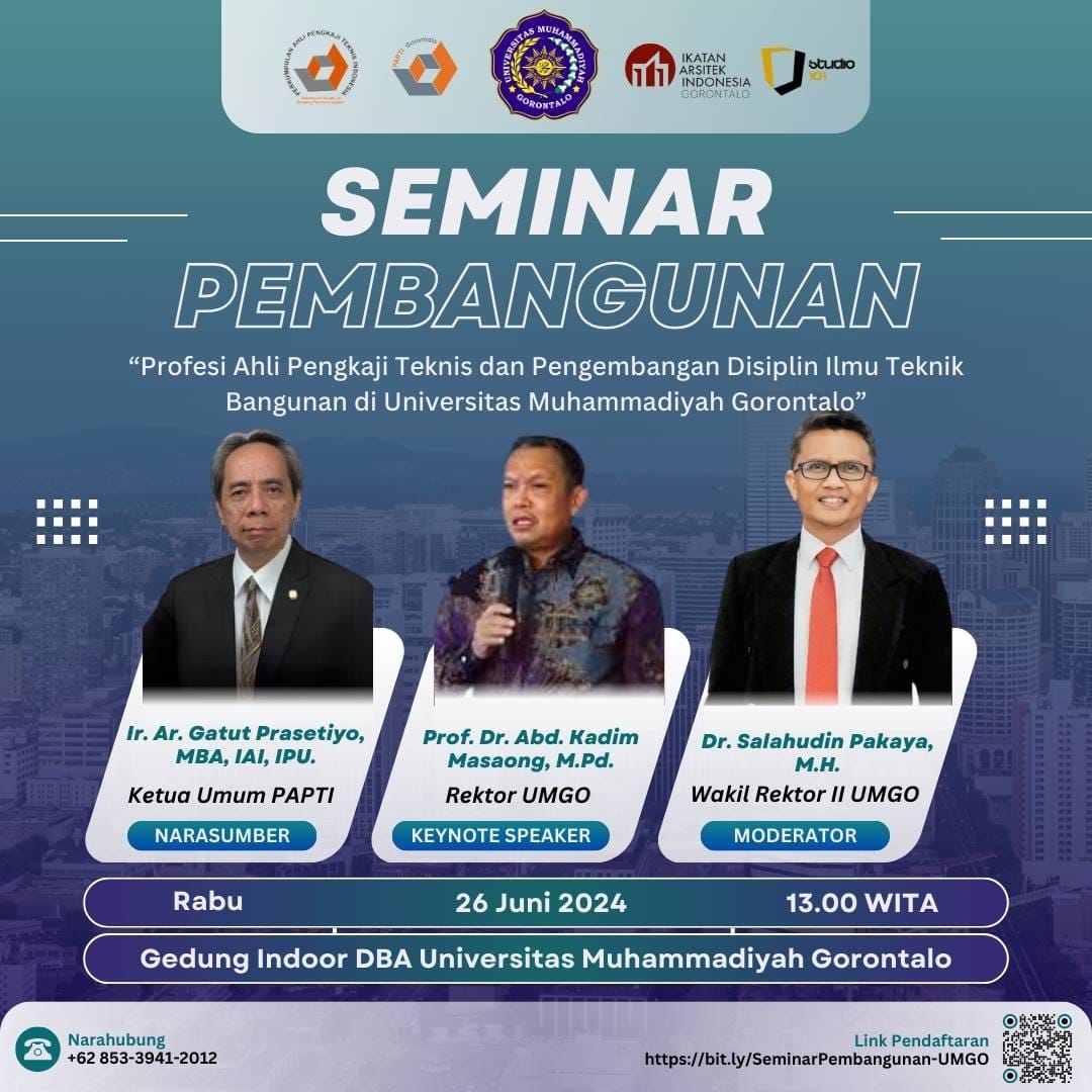 Seminar Profesi Ahli Pengkaji Teknis dan Pengembangan Disiplin Ilmu TeknikBangunan di Universitas Muhammadiyah